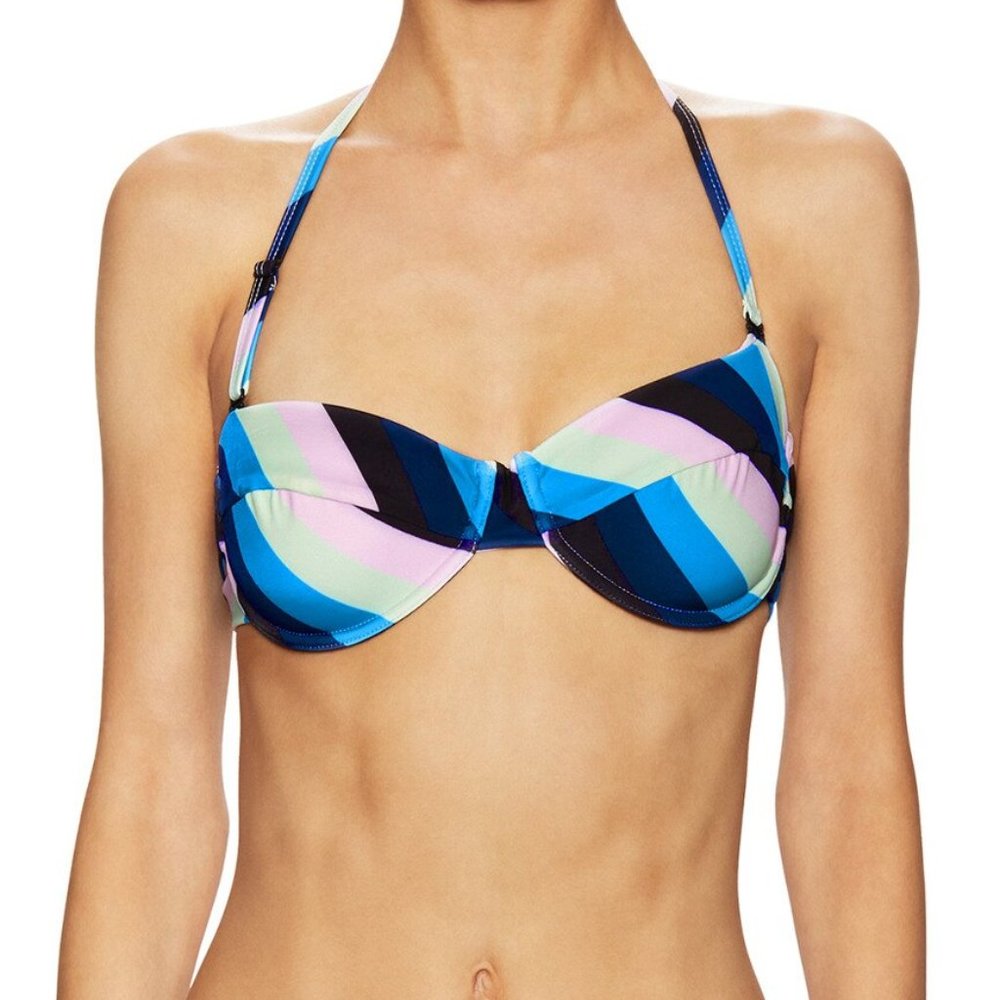 TAVIK Swimwear Charlie Stripe Swim Bikini Top Women Size X Small